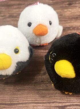 日单 amufun 九宫鸟 白头鹰 文鸟 小鸟毛绒公仔挂件