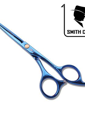 SMITH CHU专业彩色理发剪发美发剪刀 平剪蓝色 5.5寸 HM87-55