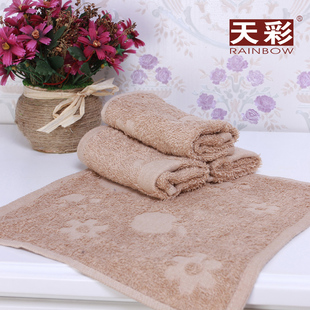 天彩 彩棉纯棉全棉儿童宝宝手帕手绢方巾童巾加大加厚舒适小毛巾