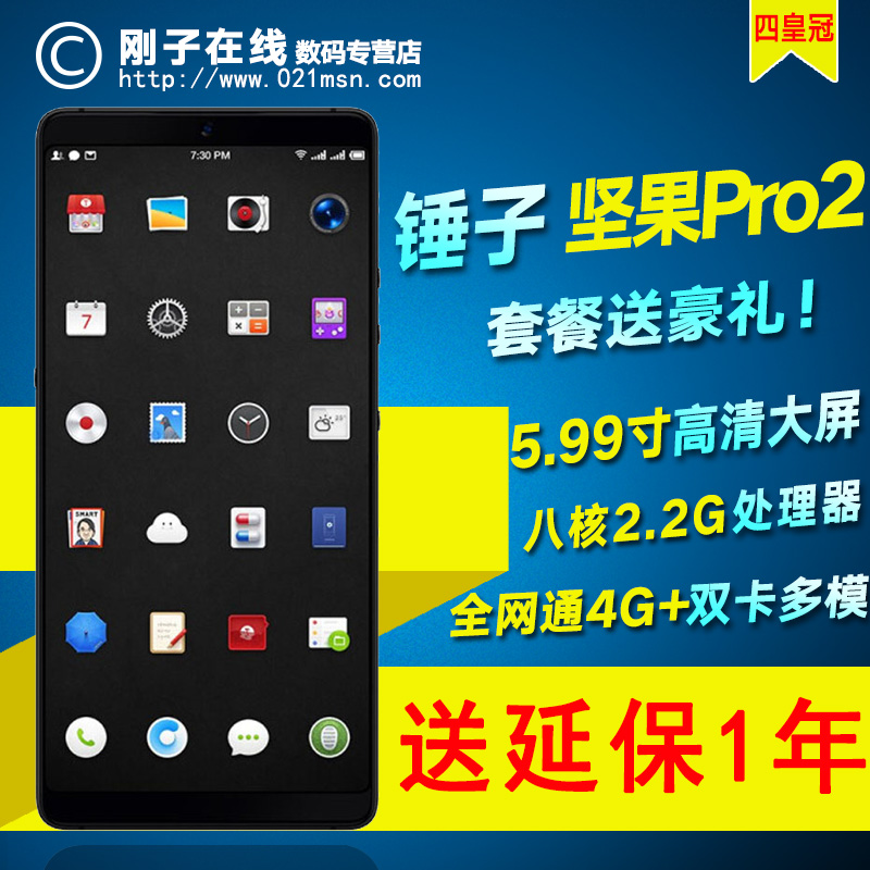 SMARTISAN/锤子 坚果 Pro 2 全网通4G 全面屏5.99英寸 智能手机