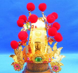 神像帽七爷八爷帽 黑白无常帽 高爷矮爷帽 大爷二爷帽 谢范将帽