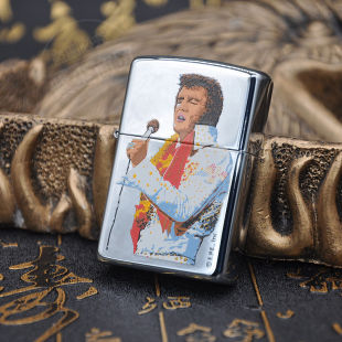 zippo打火机 2002年 正版 之宝老机 好莱坞之猫王250HW103 经典 原装