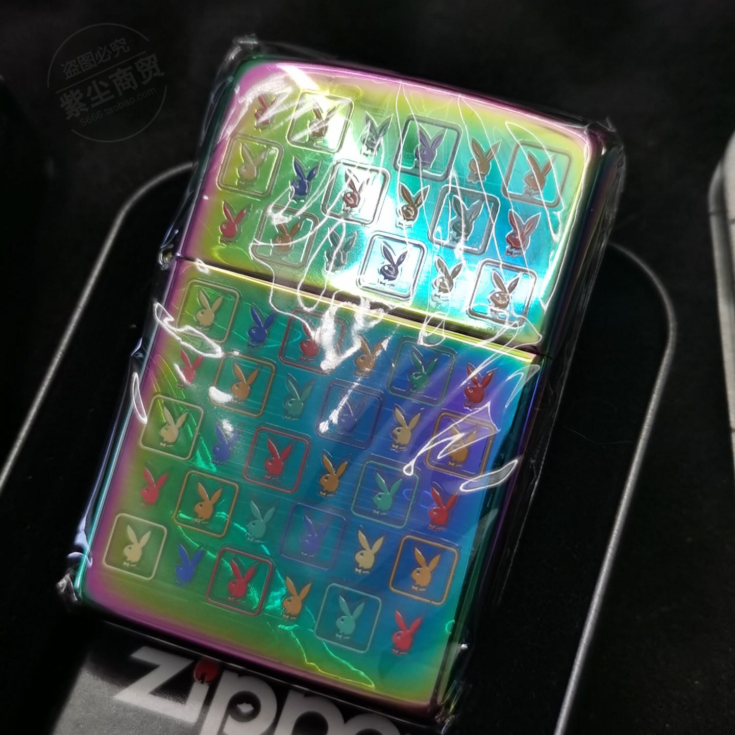 23年老店原装正品Zippo打火机之宝美版原版2004年彩冰花公子20751
