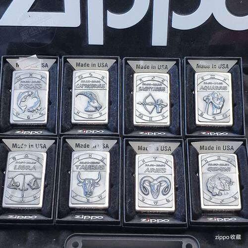 23年老店原装zippo打火机之宝欧版原版2016年12星座实体撤柜清仓