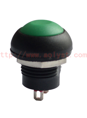 台湾品质开关 进口按钮开关 IP67防水开关 复位开关 按钮开关绿色