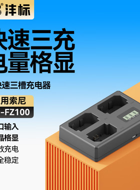 沣标NP-FZ100充电器A7M5/4/3 A7R5/R4/3 A7S3 FX30 A6700 A7C2 A1