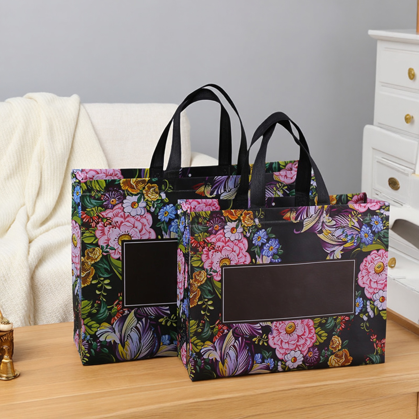 无纺布服装店手提袋羽绒服购物袋