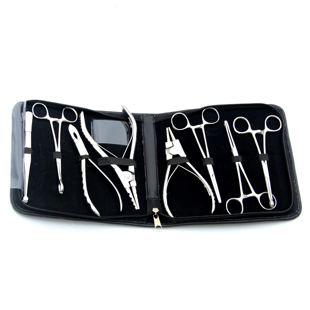 穿孔工具店用穿刺套装工具包肚脐钉脐环唇钉舌钉眉钉鼻钉耳钉专业