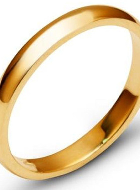 日韩版钛钢戒指电镀不褪色光面