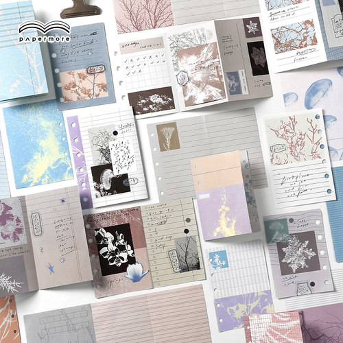 papermore人间万象 M5/A7活页本内页双面印刷单页两折三折便签纸