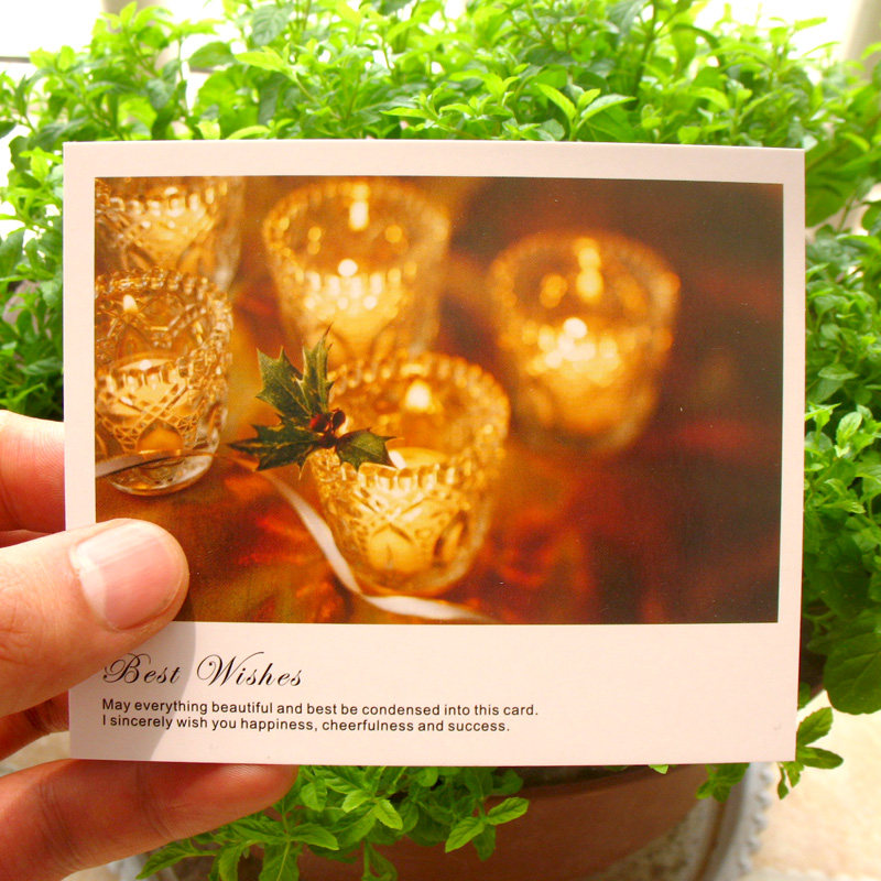 乐品纸卡祝福系列贺卡圣诞节日通用卡片 网店售后卡 问候感恩贺卡