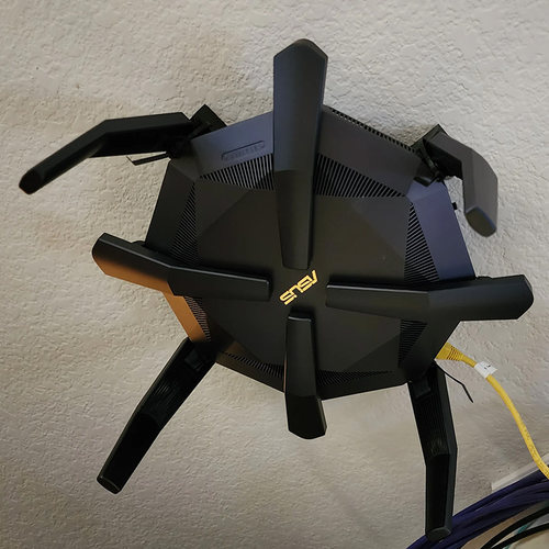 Asus华硕 RT-AX89X壁挂支架墙壁安装挂架托架可定制