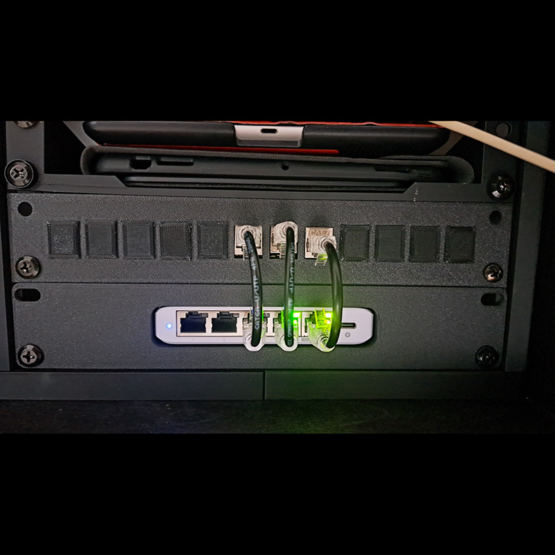 Ubiquiti Unifi USW Flex Mini 2.5G 10英寸机架安装支架可定制