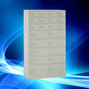 22门酒店宾馆保险箱大堂贵重物品保险柜寄存柜内置双钥匙机械双门