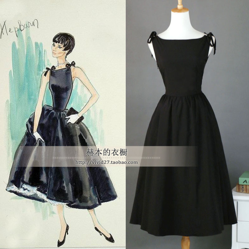 原创龙凤配同款蝴蝶结大摆连衣裙