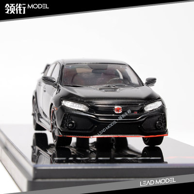 现货|TSM 1/43 本田 思域 CIVIC TYPE R FK8 黑色 车模型