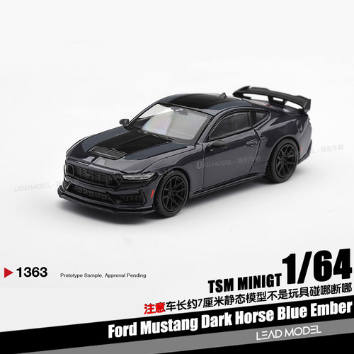 【顺丰】预订|Mustang Dark Horse Blue Ember 1/64 车模型MINIGT