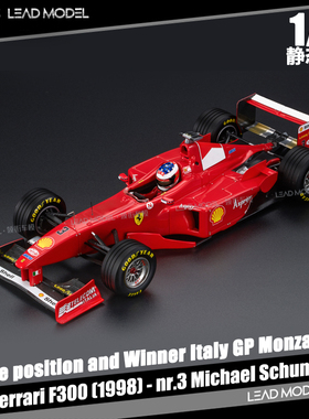 【领衔】等待|F300 1998 #3 Schumache GP Replicas 1/18 车模型
