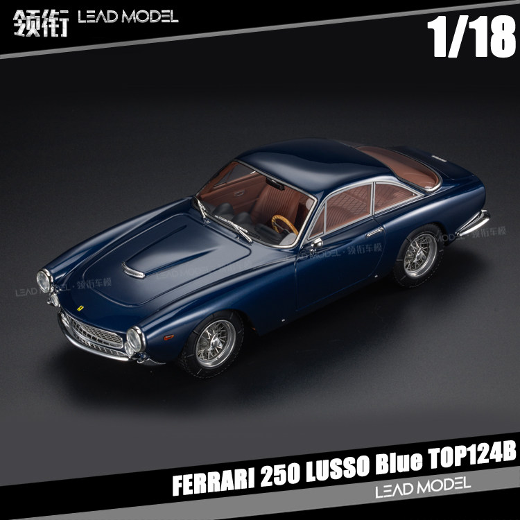 预订|250 lusso blue蓝色 top marques 1/18 静态收藏 树脂车模型