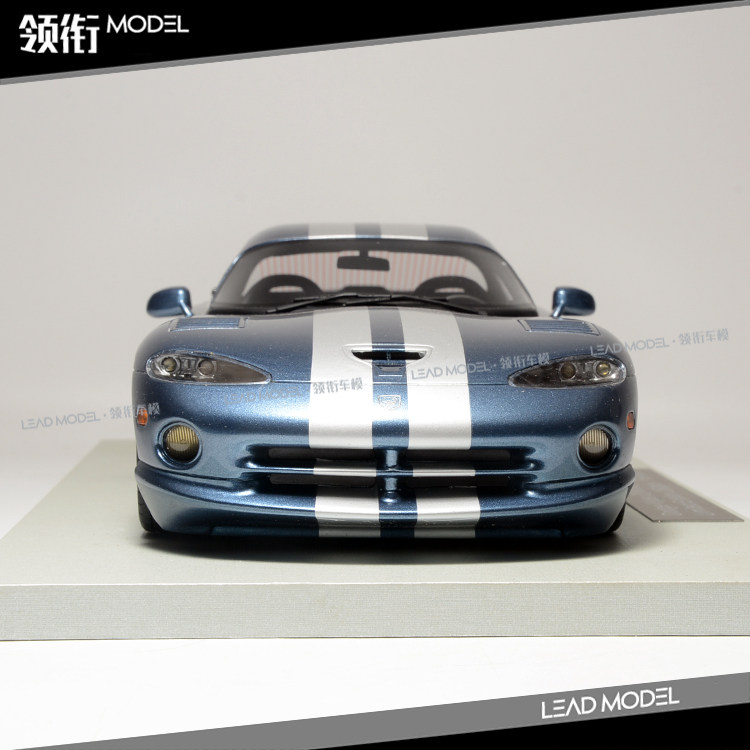 现货|道奇 dodge viper gts 1996 ls 1/18 限量版 车模型 灰蓝
