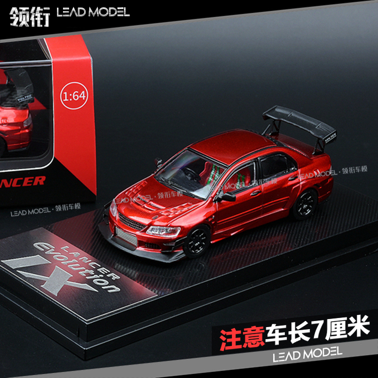 现货 Cm Model 1 64 三菱evo Ix 九代宽体红改装车模型