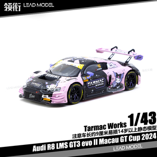 【领衔】预订|Audi R8 LMS GT3 evo 10 TARMAC 43澳门赛车模型TW