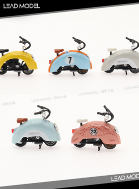 现货|Bettle Moto 甲壳虫 摩托车模型 Furuya 1/64 PINK粉猪 GULF