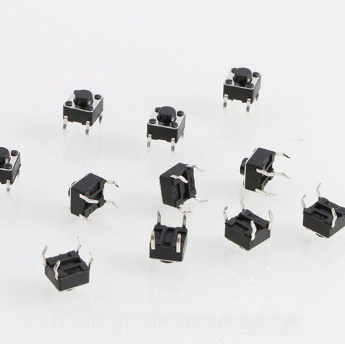 直插 4脚 6*6*5mm微动开关 轻触开关 6x6x5mm 按键开关