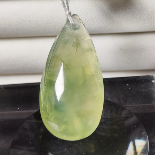 一物一图天然冰种葡萄石吊坠 绿葡萄水晶水滴挂件饰品 时尚男女款