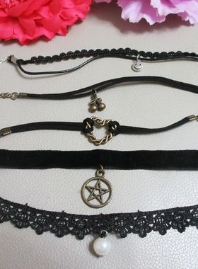 欧美风复古做旧派对镂空缎带手链