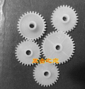齿轮特殊直齿冠齿变速箱塑料电机包配件科技制作DIY单层齿轮38-3A