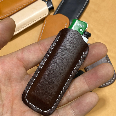 适用于草蜢可比J5打火机皮套真皮植鞣头层牛皮保护套