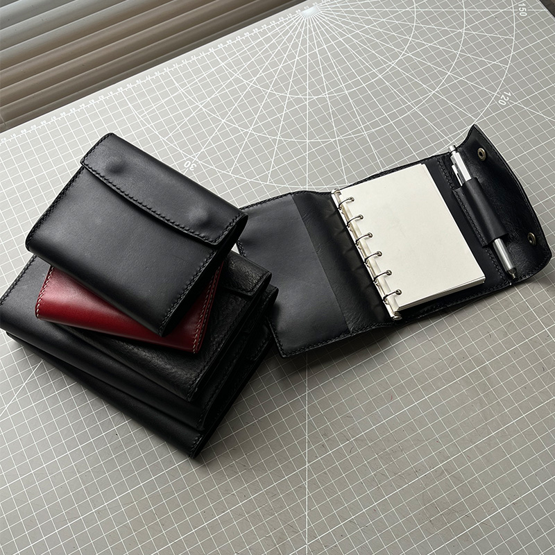 真皮活页手账本植鞣头层牛皮纯手工定制商务会议记事本日记本慢工