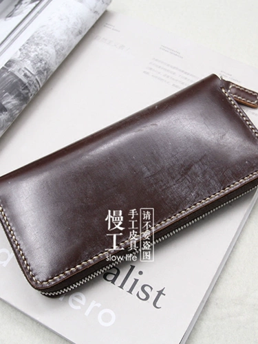 Длинная цепочка с молнией ручной работы, бумажник, кошелек, Германия