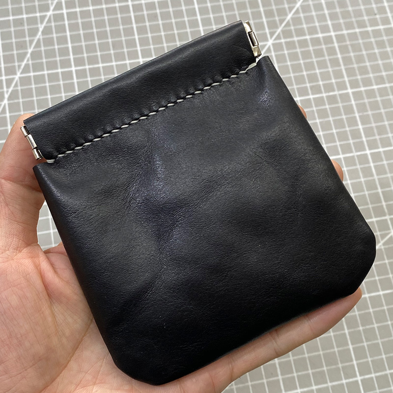 真皮文玩收纳袋零钱包口红包便携耳机收纳小包硬币袋植鞣头层牛皮