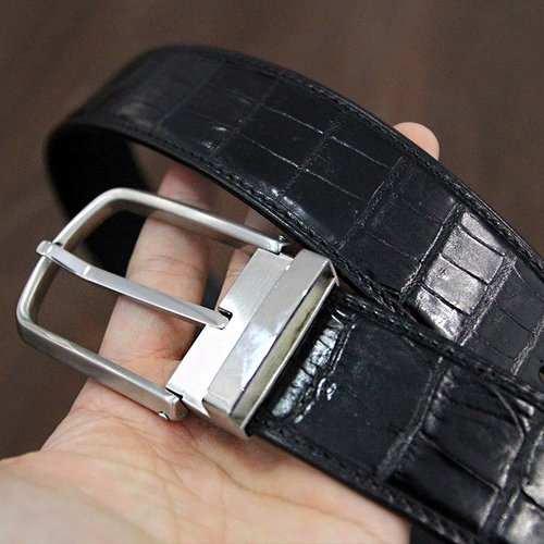 Ремень, ретро пряжка для отдыха, крокодил, из натуральной кожи, простой и элегантный дизайн, делается под заказ