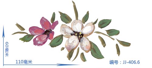 上海大盟小碎花美式乡村手绘家具花水移画餐桌台面洁具橱柜瓷砖贴