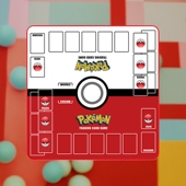 精灵宝可梦PTCG卡牌双人卡垫战斗盘对战桌游精灵球鼠标垫60 60CM