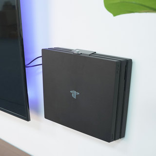 美易支PS4 pro/slim游戏机主机壁挂金属支架配件可倒装