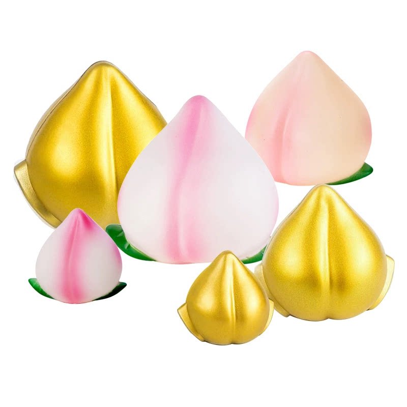 祝寿蛋糕寿桃装饰粉色金色桃子爷爷奶奶80大寿生日宴蟠桃装扮插件