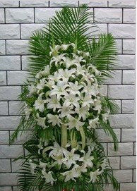 8米2层花篮白事花篮去世花篮死人花篮