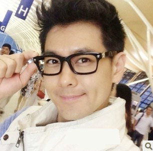 tr90商务复古近视原宿黑框眼镜架