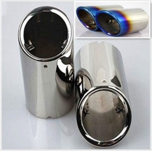 饰改装 无螺丝排气管套消声器装 GTI尾喉波罗直插式 专用于大众POLO