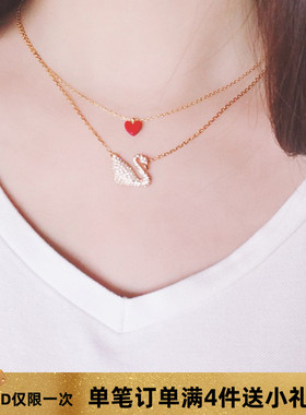 时髦小众复古经典小甜心女锁骨链