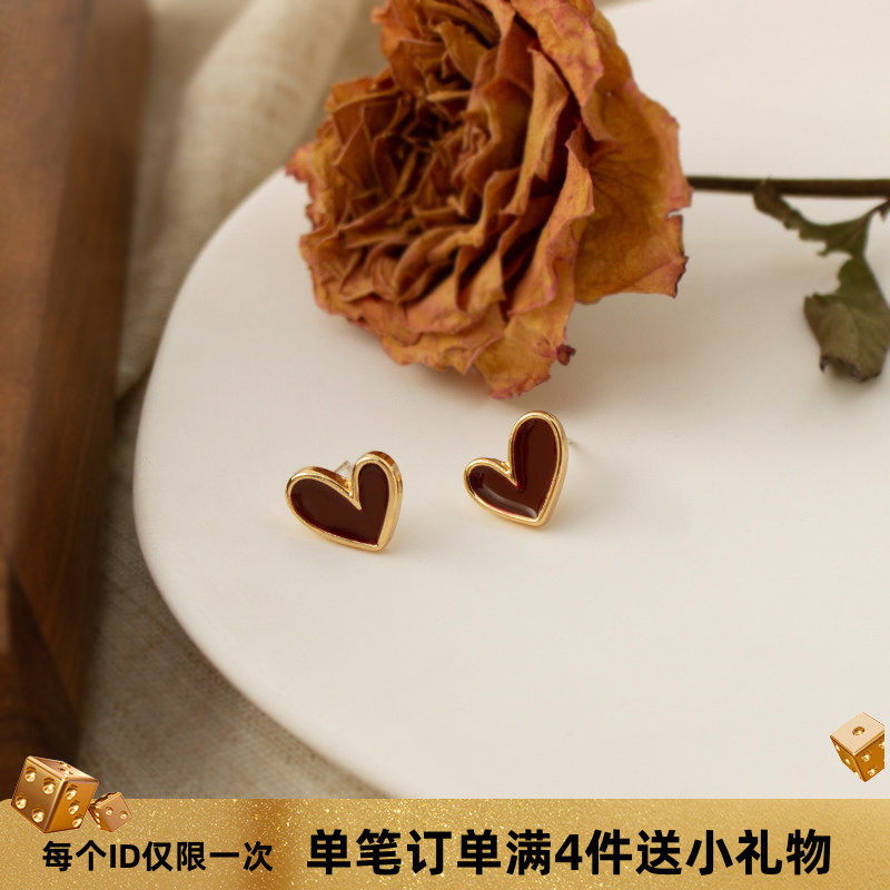安可拉红色蚊香盘耳夹无耳洞新年百搭通勤耳环复古小巧爱心耳钉冬,饰品/流行首饰/时尚饰品新,耳夹,淘宝优惠券,粉丝福利购,淘宝优惠卷