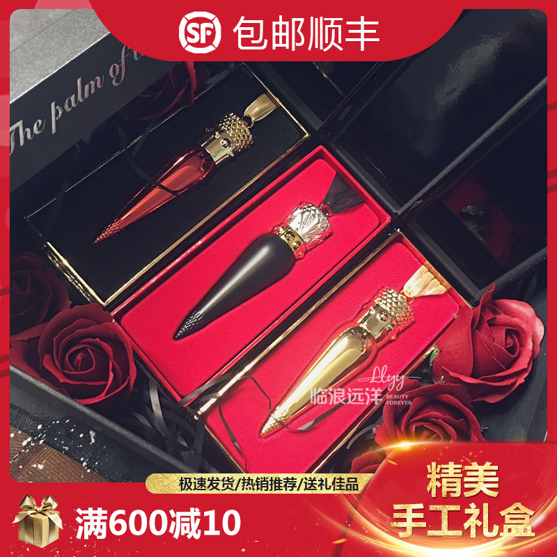 clÂܲ·¶¡¿ÚºìÕýÆ·½ð¹ÜÅ®ÍõȨÕȺڹÜ001M¿Ì×Öchristian louboutin