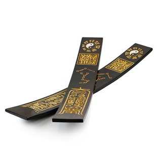 古代上朝堂笏板朝简 实木雕刻奏板圭简家居书房 八卦图客厅装饰品