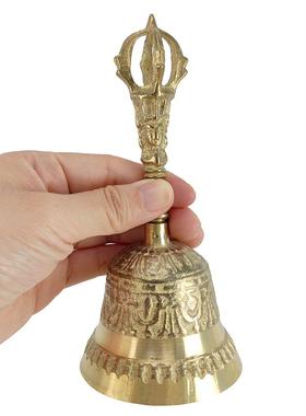 慈缘正堂黄铜金刚杵手摇铃铛挂件