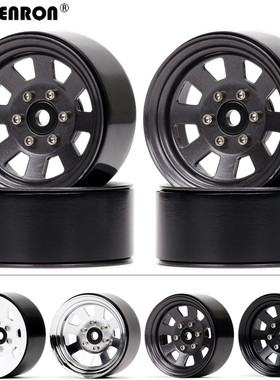 1比10 8幅金属免粘轮毂 1.9寸攀爬车 TRX4 SCX10 90046 D90 CC01