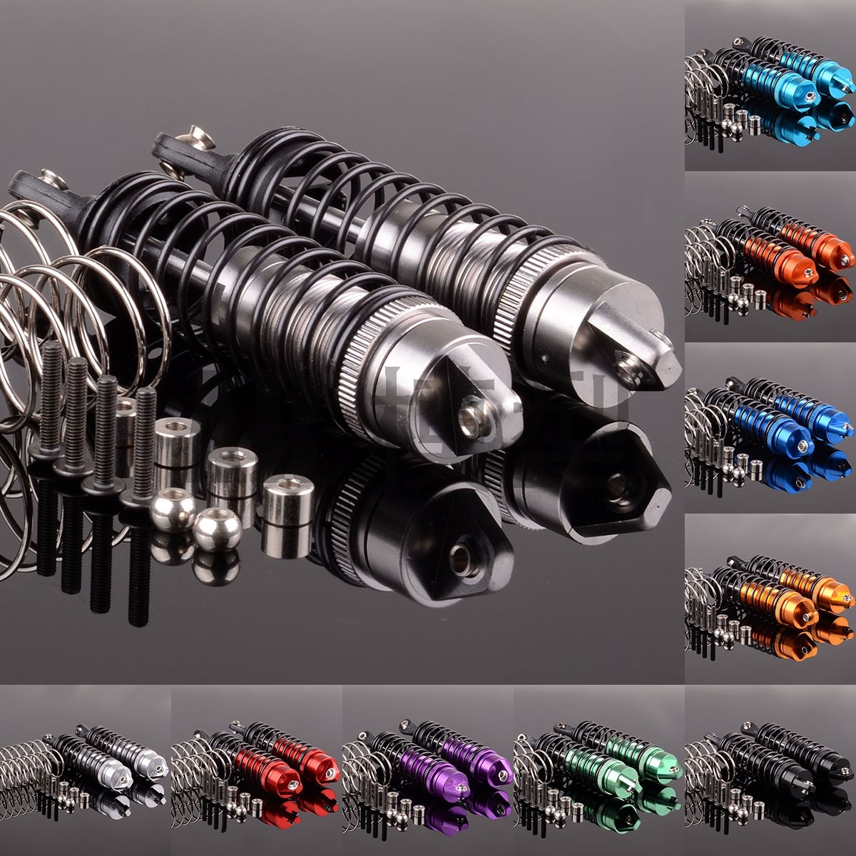 环奇727山鼠短卡traxxas slash前/后避震器+备用弹簧SLA023SLA024